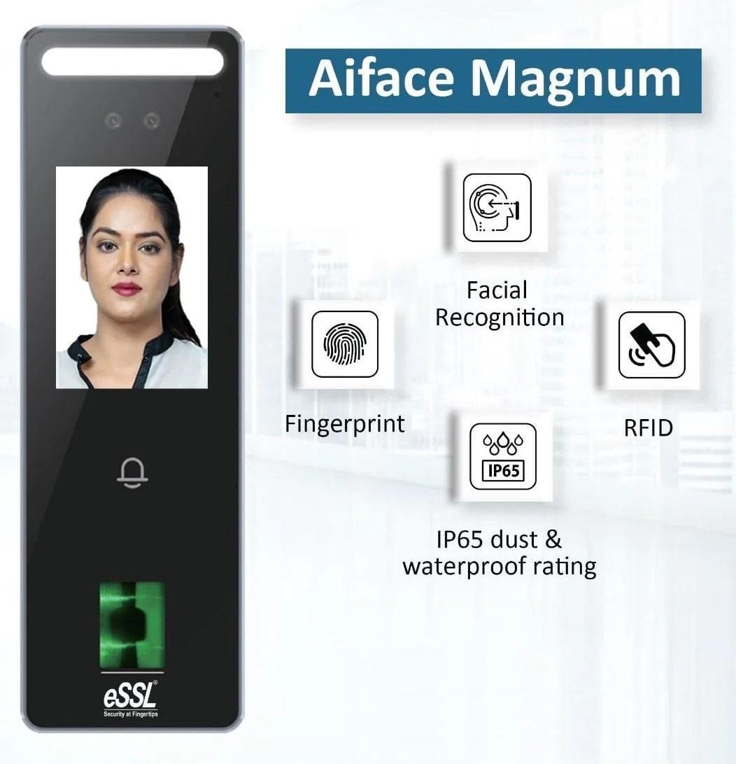ESSL Face Recognition Device Aiface MAGNUM – Employee Attendance System - View 2