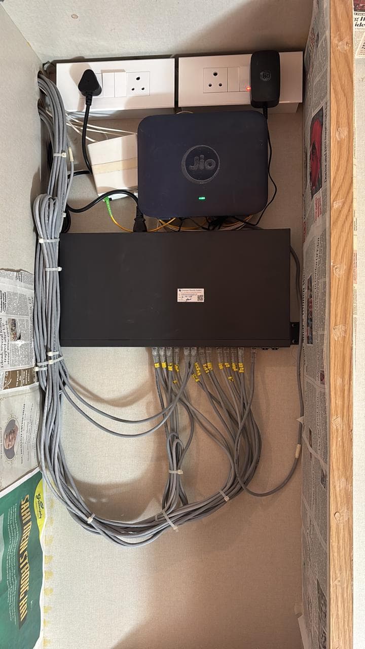Matrix CCTV Camera and Home WIFI access point and Zebronics Projector - Image 1